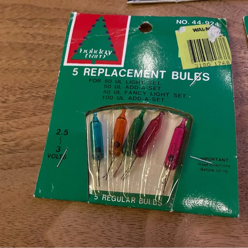 7 packs Christmas light replacement bulbs